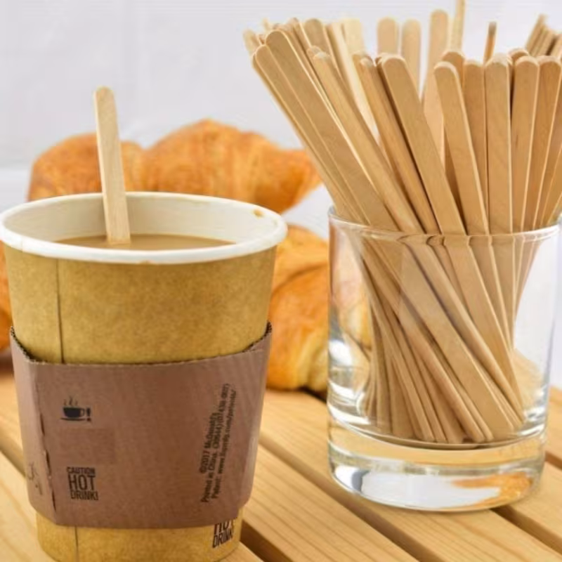 Wooden Coffee Stirrers – 100 pcs