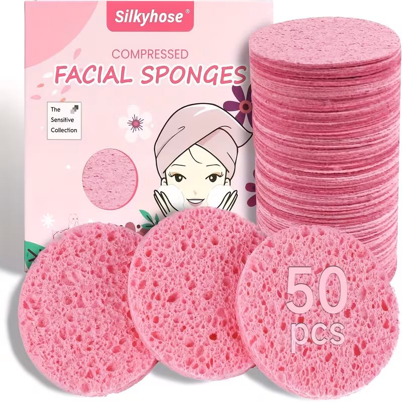 Compressed Facial Sponges – 50 pcs